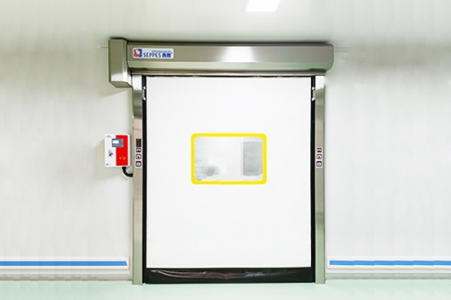 制药洁净区西朗洁净室快速门：防撞复位、隔离密封、耐负压解