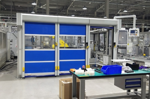 西朗快速门：定制抗冲击设备防护门，助力中国制造出口韩国