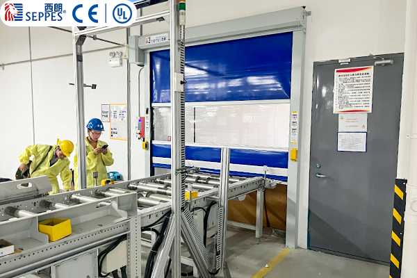 输送线联动快速门